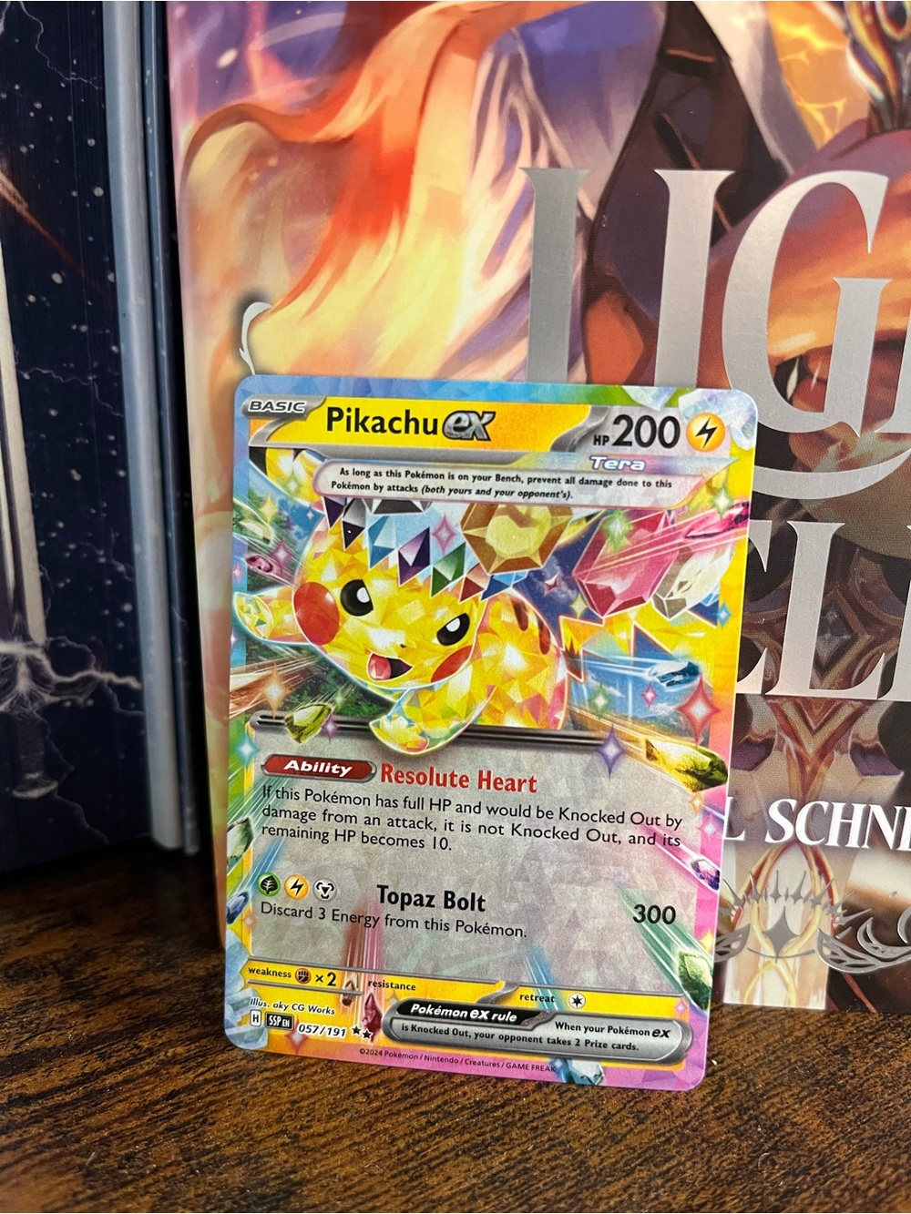 Pikachu ex Holo Foil Pokemon Surging Sparks Trading Card 057/191